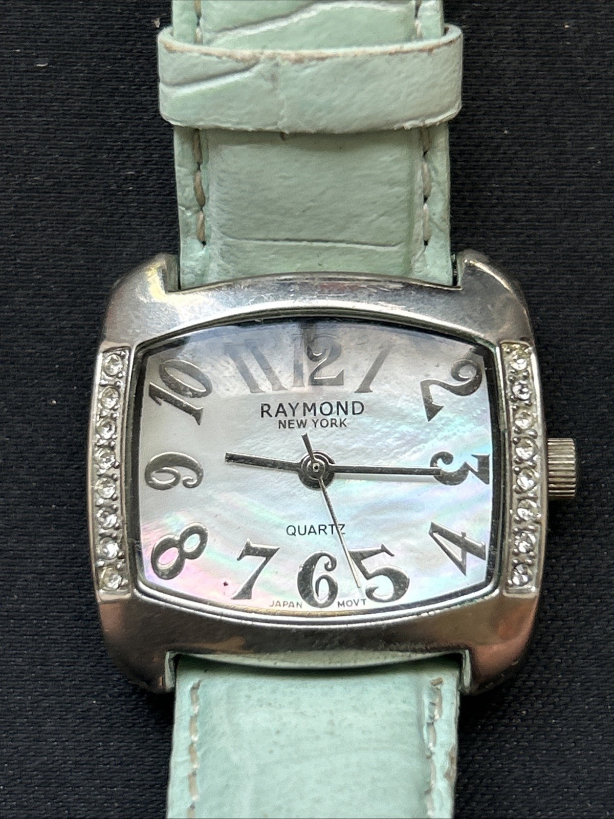 Raymond Mop Dial Mint Green Band Women&acirc;s Quartz Watch